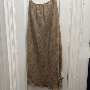 Norton McNaughton Brown Paisley Maxi Skirt